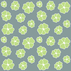 flowers of olive on a gray background vector pattern_1.eps
