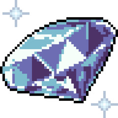 Fototapeta premium vector pixel art jewelry