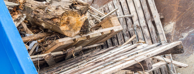 Recycling Holzcontainer Panorama