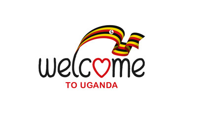 Uganda flag background