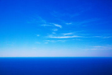Naklejka na ściany i meble Sky and deep blue sea, may use as background