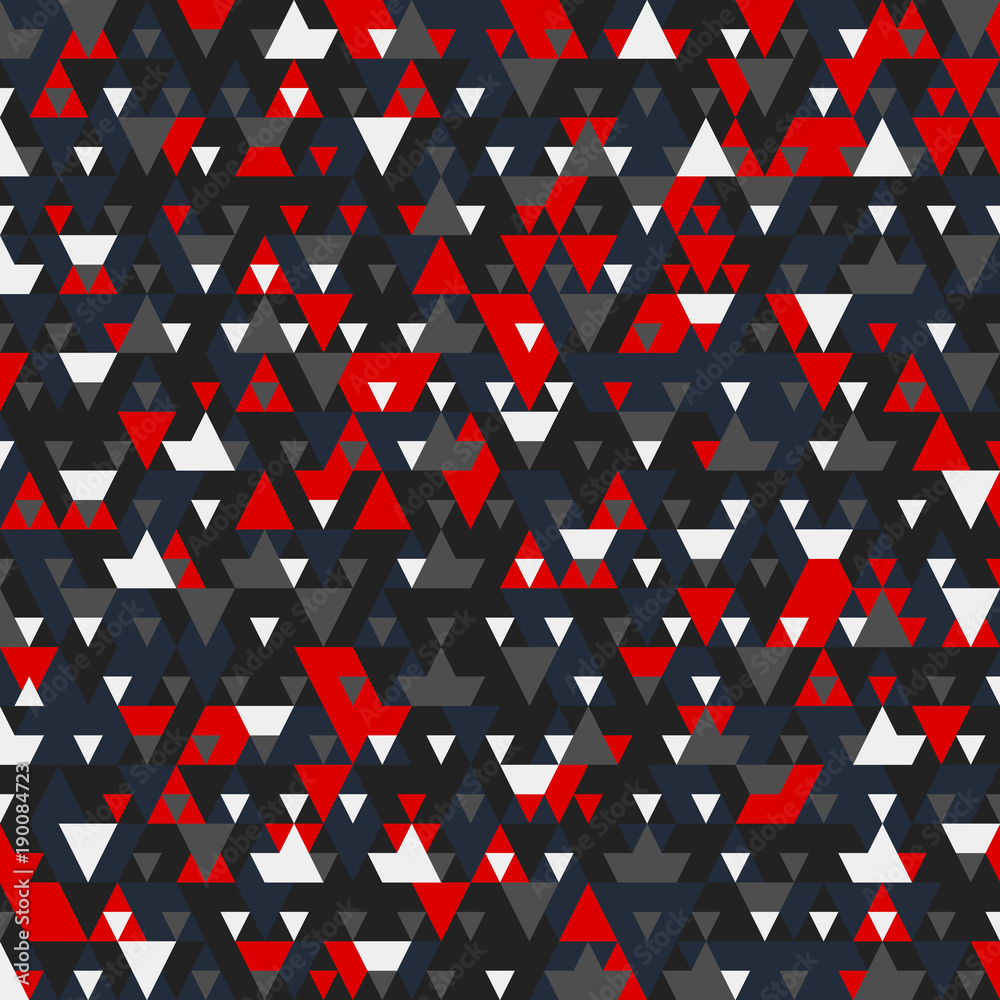 Poster Modern background with cool triangular shapes pattern 3d rendering
