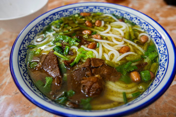 Lamian a Chinese traditional noodle food.