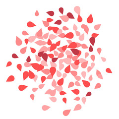 Vector Confetti Background Pattern. Element of design. Colored petals on a white background