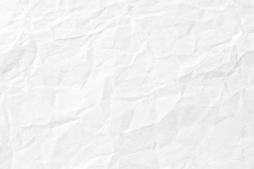 White crumpled paper texture