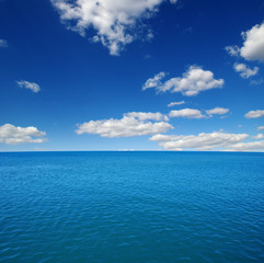 Obraz premium Blue sea water surface