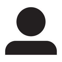 Fototapeta na wymiar User Icon Vector Male Person Symbol Profile Avatar Sign in Flat Color Glyph Pictogram illustration