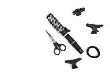 Accessories For Hairstyle On White Background