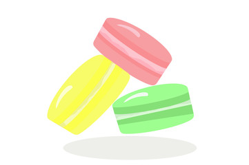 рисунок разноцветного печенья