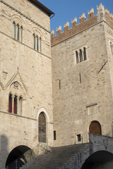 Fototapeta na wymiar The main square of Todi, Umbria