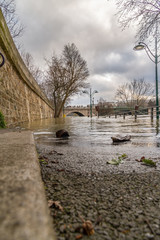 Flood of the Seine 2018 in Paris France