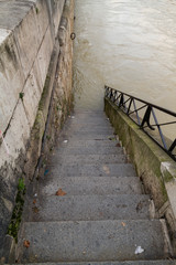 Flood of the Seine 2018 in Paris France