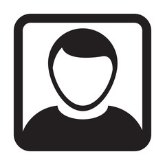 User Icon Vector Male Person Symbol Profile Avatar Sign in Flat Color Glyph Pictogram illustration