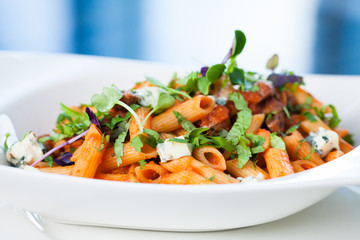 Tomato pasta with beef