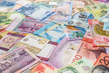 world money as background