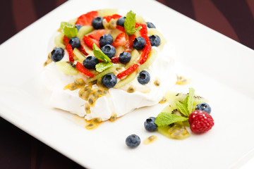 home made Pavlova cake