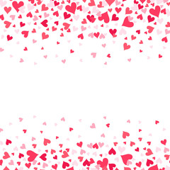 Valentine's day background with hearts. Vector illustration.