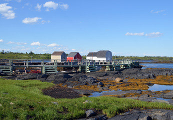 Fototapeta na wymiar Nova Scotia Fisher's Village