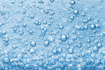 abstract  blue bubbles  background