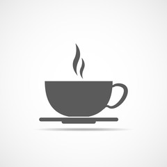 Coffee cup icon. Vector illustration