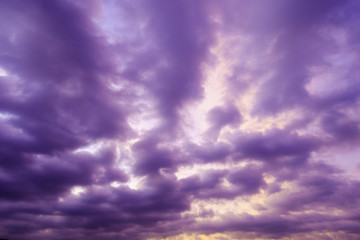Beautiful blue cloudy sky background