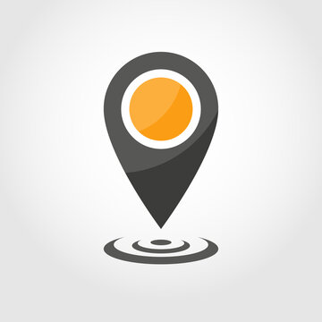 Map point icon. Vector illustration.