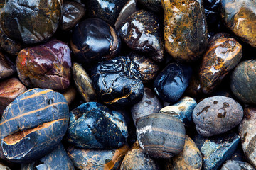 wet stones background for wallpaper or design.