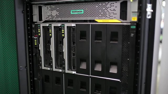 Server hardware in operation