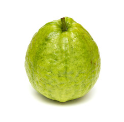 fresh guava fruit on a white background