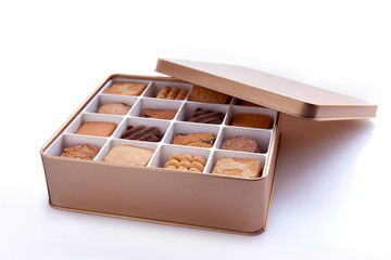Merry gift box, fine gold biscuits gift box,