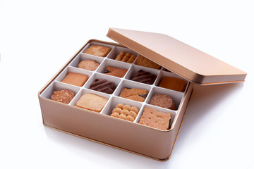 Merry gift box, fine gold biscuits gift box,
