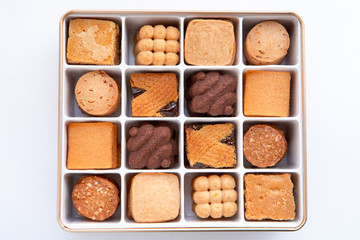 Merry gift box, fine gold biscuits gift box,