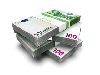 Geldb&uuml;ndel 100 Euro Geldscheine B&uuml;ndel Geldstapel Stapel 100 &euro;