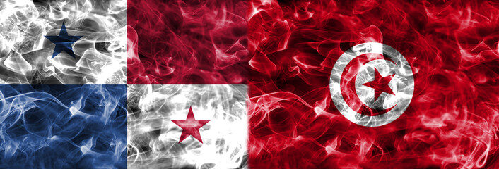 Panama vs Tunisia smoke flag, group G, football world cup 2018, Moscow, Russia