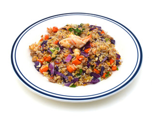 delicious fried rice on plate