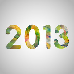 Colorful New Year illustration