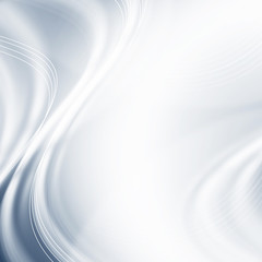 Silver light gradient background with waves