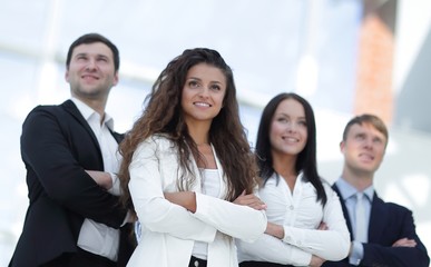 portrait of a young business team