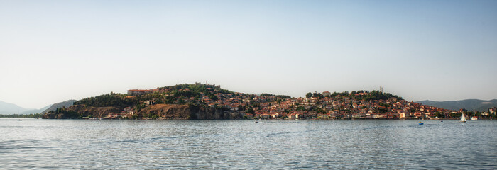 Ohrid old town with Ohrid Lake, Macedonia - Panorama