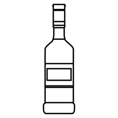 Tequila bottle isolated icon vector illustration graphic design