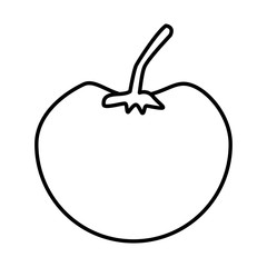 Tomato fresh vegetable icon vector illustration graphic design