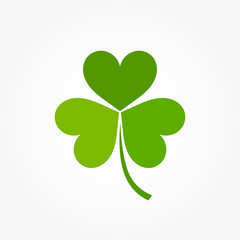 Green clover leaf icon