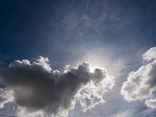 Fototapeta na wymiar Cloud Obscured The Sun