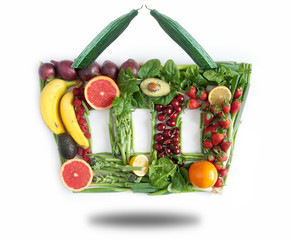 Grocery shopping basket