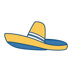 Mexican hat isolated icon vector illustration graphic design