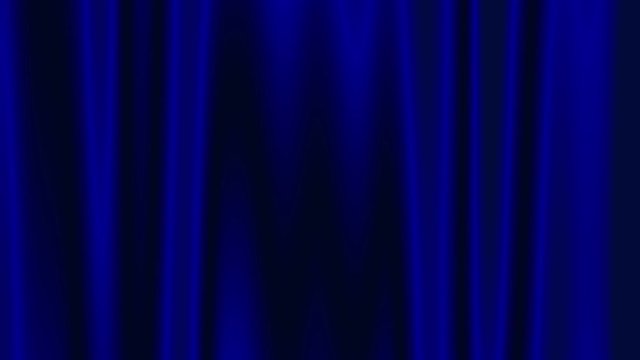 Blue colored abstract closed curtain motion background.
