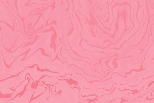 Suminagashi marble texture hand painted with pink ink. Digital paper 1700 performed in traditional japanese suminagashi floating ink technique. Magnificent liquid abstract background.