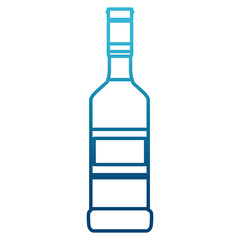 Tequila bottle isolated icon vector illustration graphic design
