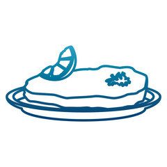 Beef steak food icon vector illustration graphic design