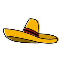 Mexican hat isolated icon vector illustration graphic design